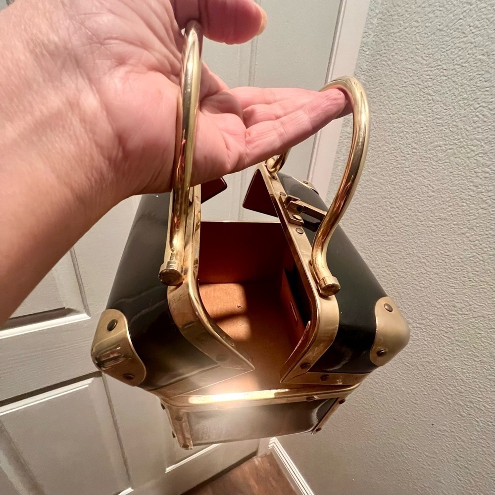 VINTAGE LISETTE NEW YORK 1960s train case handbag. - Picture 7 of 11
